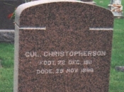 Gul Christopherson gravestone at West St. Olaf Cemetery